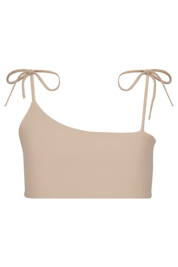 Asymmetrical - góra stroju kąpielowego dla dziewczynki Natural