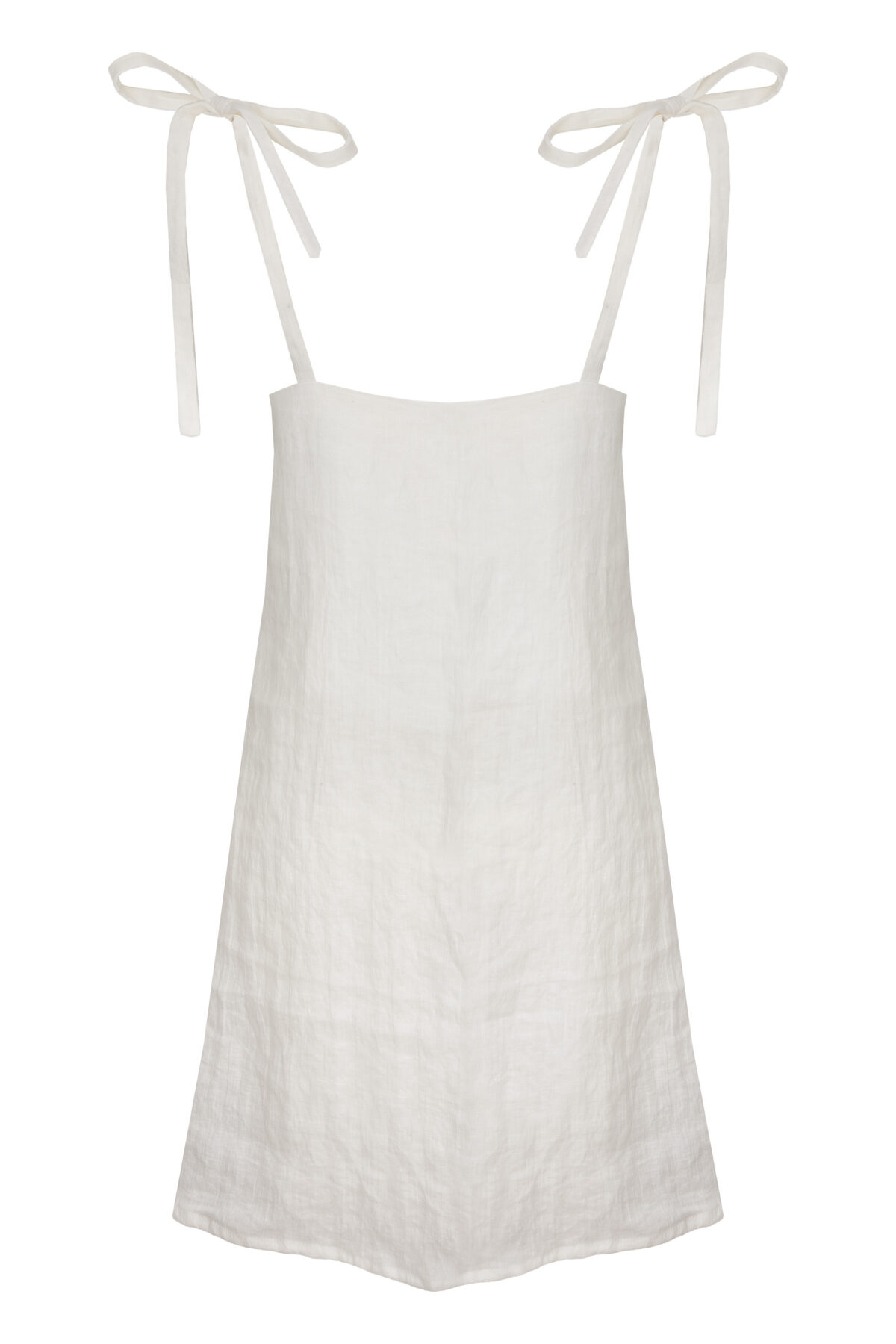 LINEN CLASSY DRESS - COCONUT - obrazek 2
