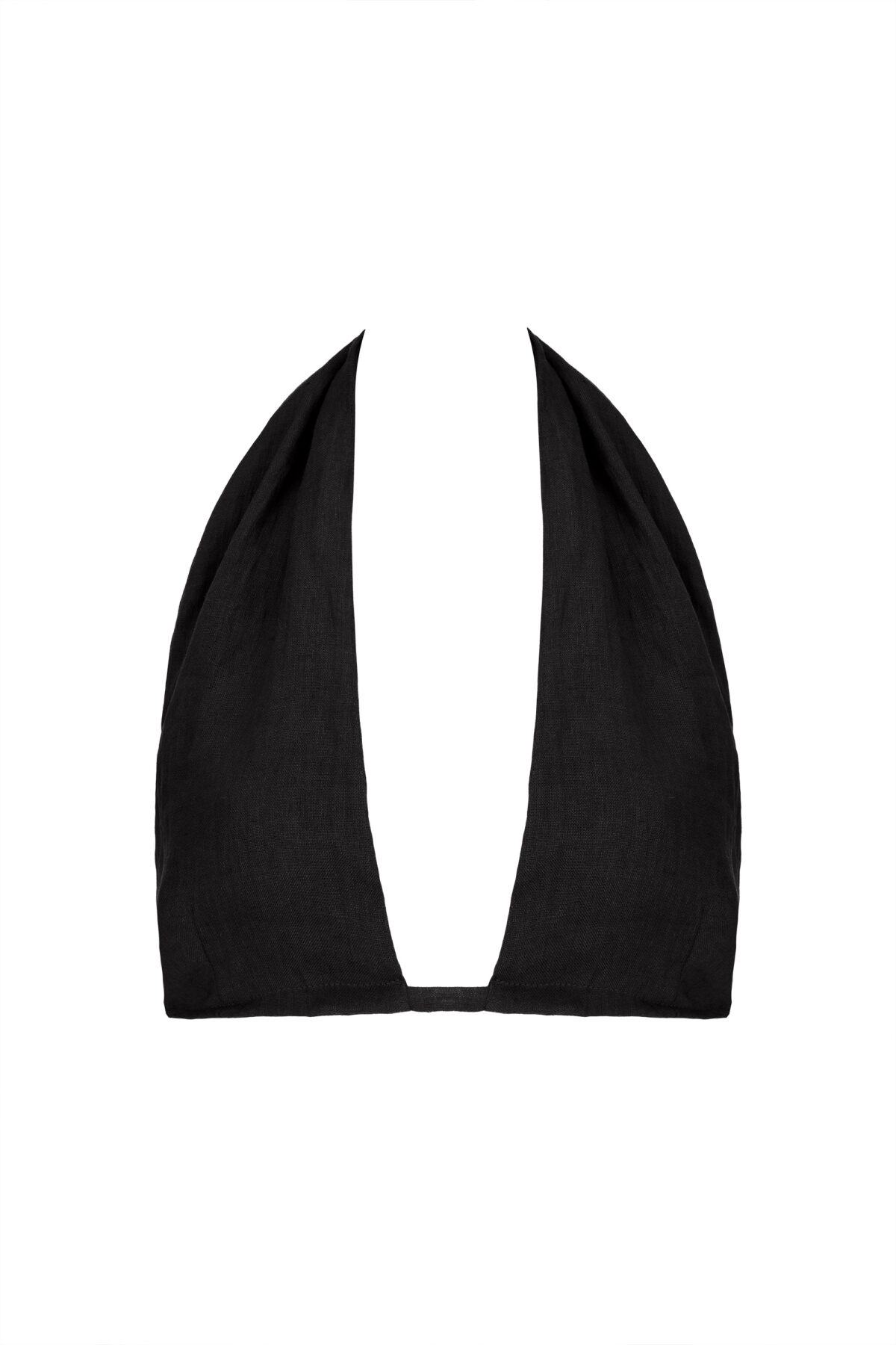 LINEN WRAP TOP 3IN1 - BLACK - obrazek 3