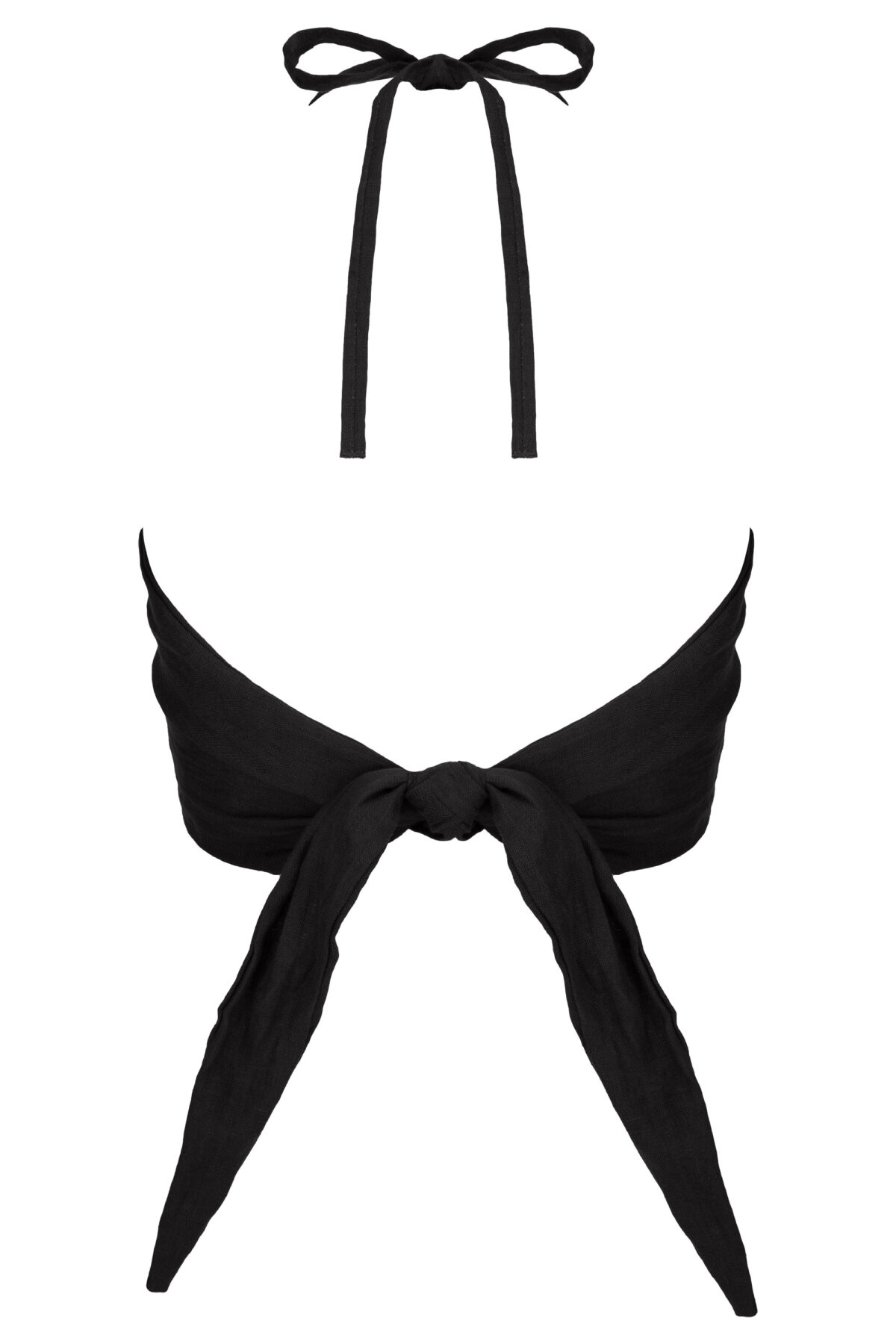 LINEN WRAP TOP 3IN1 - BLACK - obrazek 5