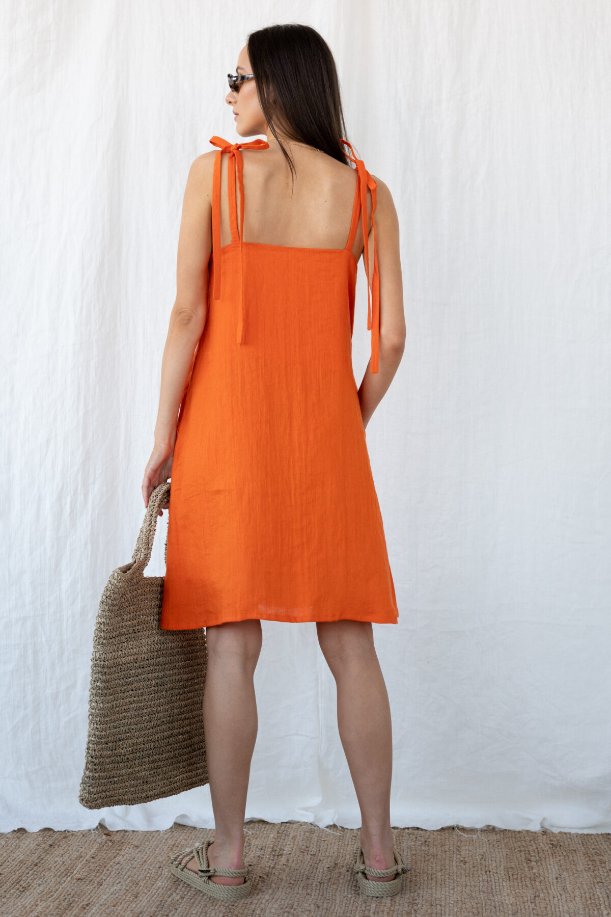 LINEN CLASSY DRESS - JOY - obrazek 4