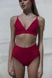 High Waist Hibiscus