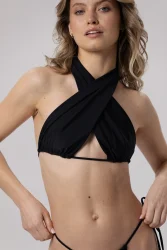 Wrap - gora stroju kapielowego Black