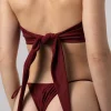 Asymmetrical - dol stroju kapielowego Burgundy