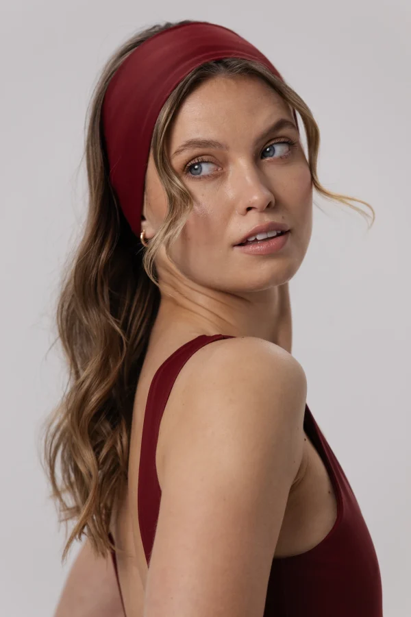 Headband - opaska do wlosow Burgundy
