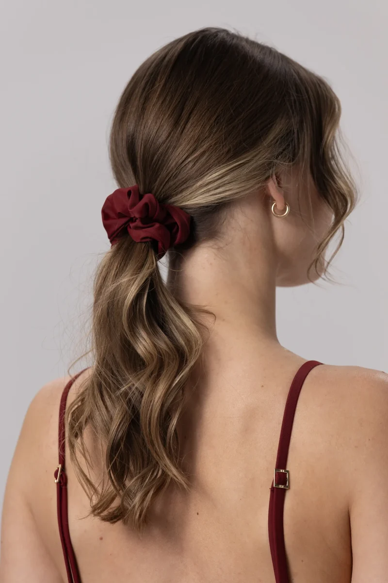 Scrunchie - gumka do wlosow Burgundy