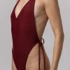 The Minimal One - dol stroju kapielowego Burgundy