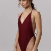 The Minimal One - dol stroju kapielowego Burgundy