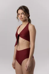 Tie - gora stroju kapielowego Burgundy
