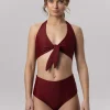 Tie - gora stroju kapielowego Burgundy