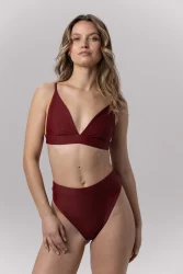 Triangle - gora stroju kapielowego Burgundy