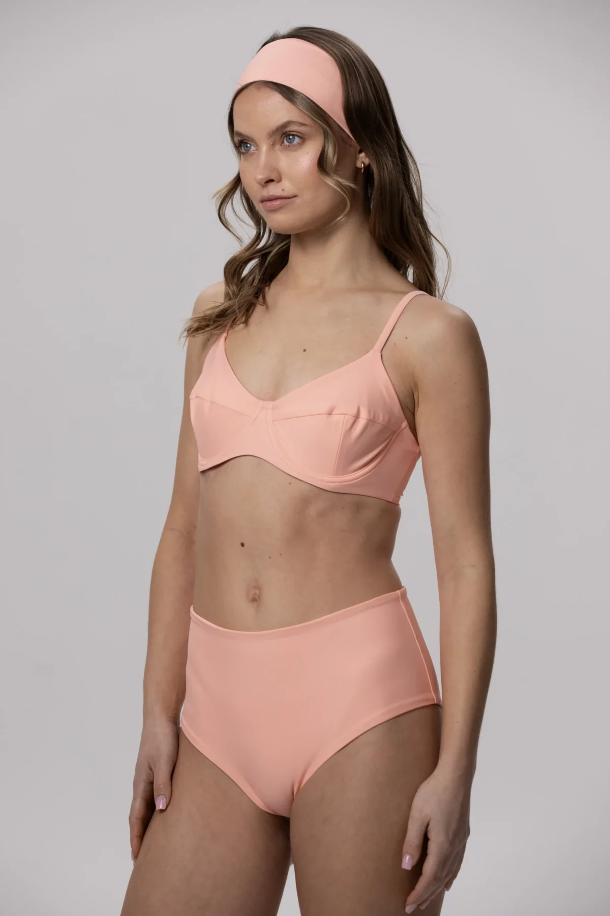 High Waist - dol stroju kapielowego Peachy Rose