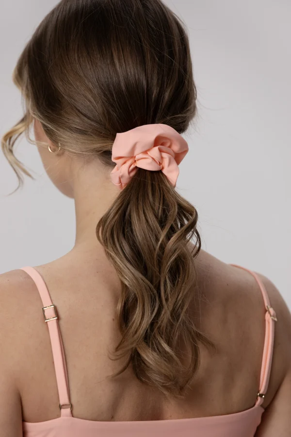 Scrunchie - gumka do wlosow Peachy Rose