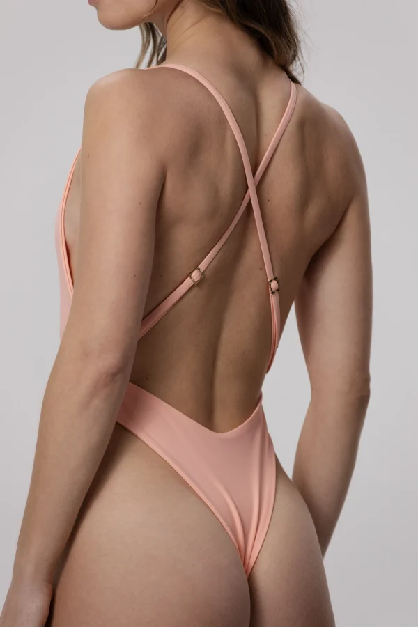 The Cross Back One - dol stroju kapielowego Peachy Rose