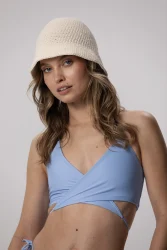 Cross Body - gora stroju kapielowego Sky Blue