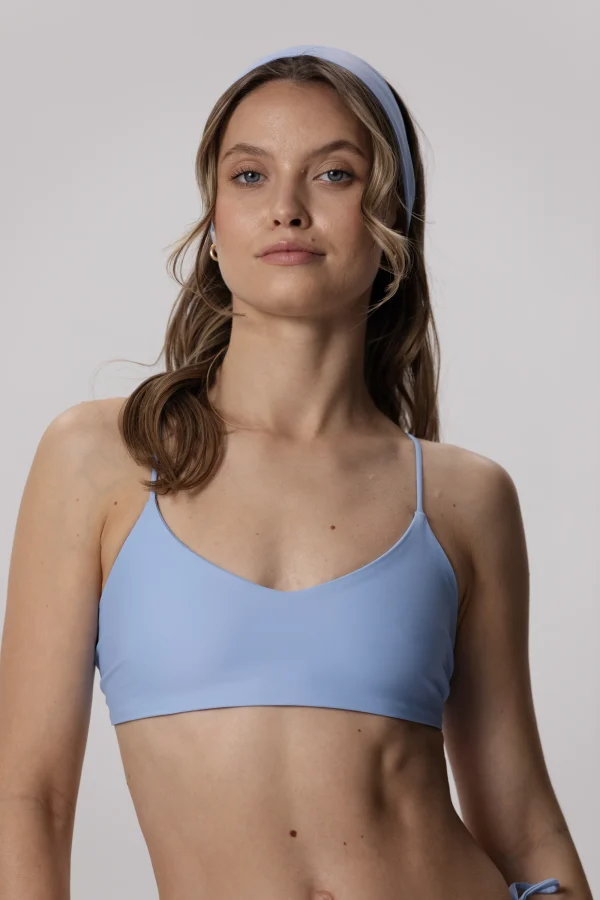 Line - gora stroju kapielowego Sky Blue