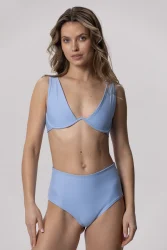 Wave - gora stroju kapielowego Sky Blue