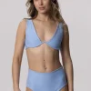 Wave - gora stroju kapielowego Sky Blue