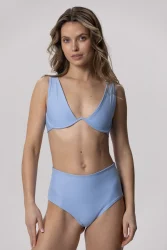 Wave - gora stroju kapielowego Sky Blue