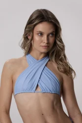 Wrap - gora stroju kapielowego Sky Blue