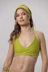 Cross Body - gora stroju kapielowego Lime