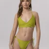 Cross Body - gora stroju kapielowego Lime