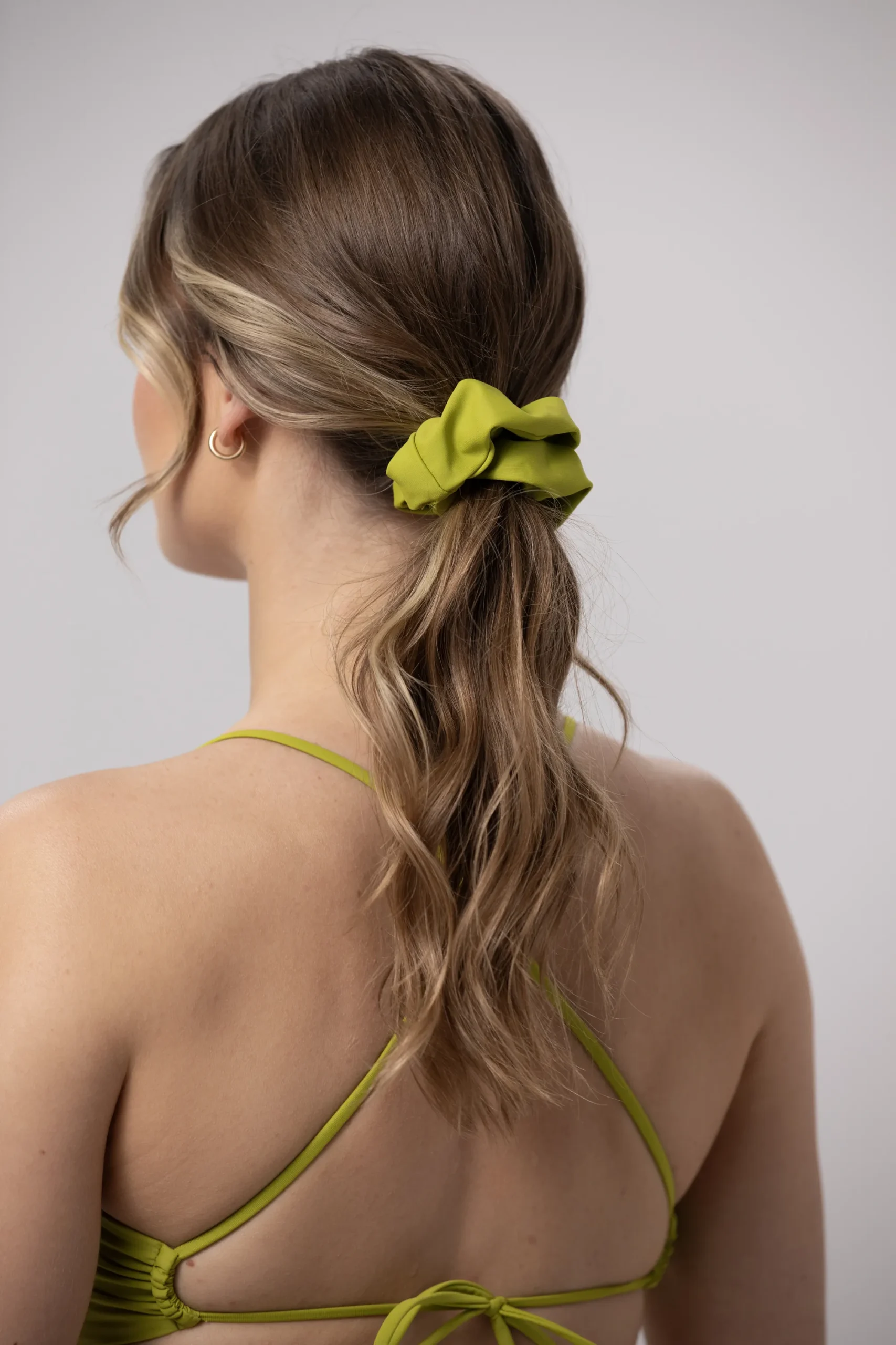 Scrunchie - gumka do wlosow Lime