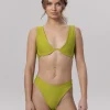 Wave - gora stroju kapielowego Lime