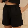 Lniane szorty Ease - Black