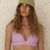Kapelusz Bucket - Lavender & Lime